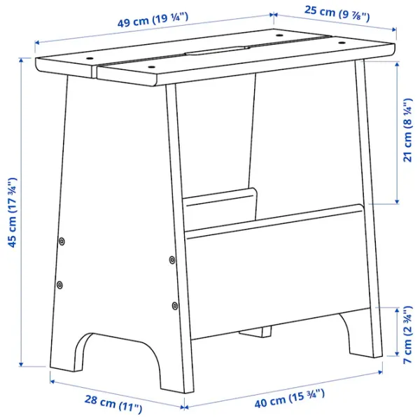 Taburetă Ikea Perjohan Natural photo 6