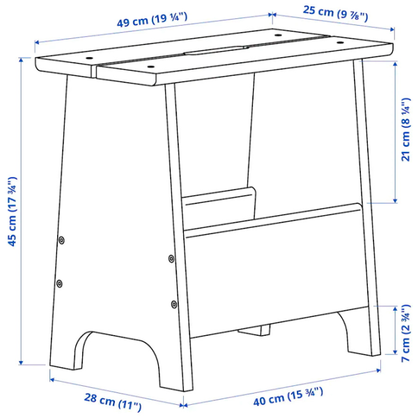 Taburetă Ikea Perjohan Natural photo 6