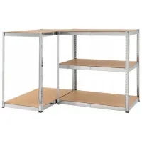Etajeră FunFit Metal Storage Black / MDF photo 4