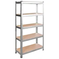 Стеллаж FunFit Metal Storage Черный / МДФ