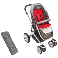 Salteluța pentru cărucior BabyJem 346 Bumbac, Spumă / Fără desen / Gray photo 3