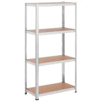 Стеллаж FunFit Metal Storage Серый / МДФ