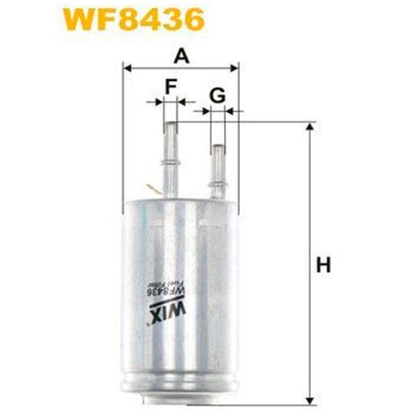 Топливный фильтр Wix Filters WX-WF8436 8 мм photo 2 Топливный фильтр Wix Filters WX-WF8436 8 мм photo 2