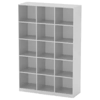 Стеллаж KompaniT KS-3 195 x 130 x 48см cm / LPAL / White