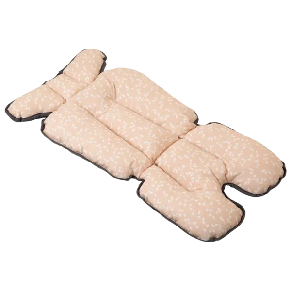 Матрасик для коляски BabyJem 507  Хлопок, Силикон / Цветы / Розовый photo 1