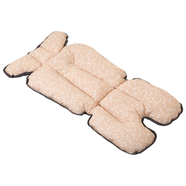 Матрасик для коляски BabyJem 507  Хлопок, Силикон / Цветы / Розовый photo 1