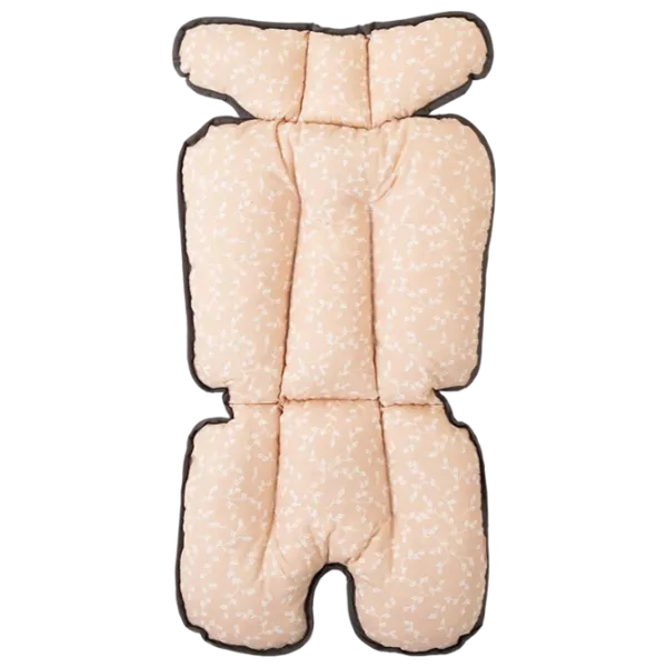 Матрасик для коляски BabyJem 507  Хлопок, Силикон / Цветы / Розовый photo 3