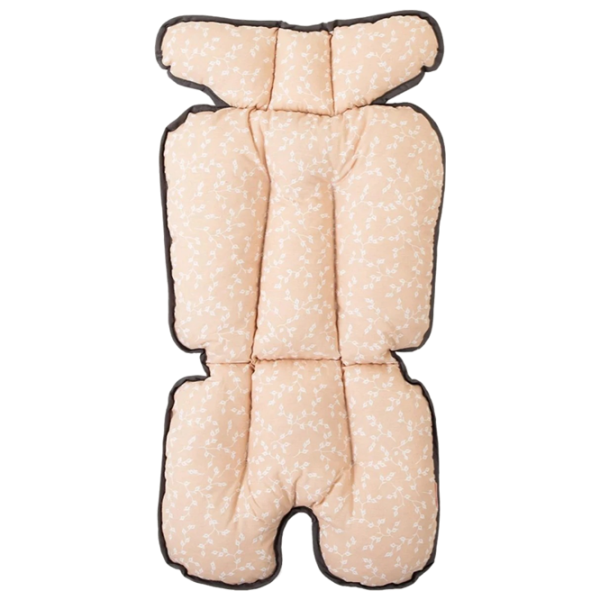 Матрасик для коляски BabyJem 507  Хлопок, Силикон / Цветы / Розовый photo 3