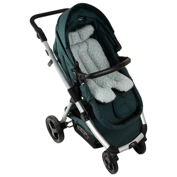 Salteluța pentru cărucior BabyJem 507  Bumbac, Silicon / Flori / Green photo 3 Salteluța pentru cărucior BabyJem 507  Bumbac, Silicon / Flori / Green photo 3