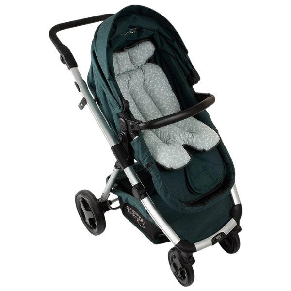 Salteluța pentru cărucior BabyJem 507  Bumbac, Silicon / Flori / Green photo 3 Salteluța pentru cărucior BabyJem 507  Bumbac, Silicon / Flori / Green photo 3