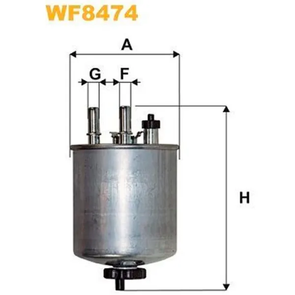 Топливный фильтр Wix Filters WX-WF8474 10 мм photo 2