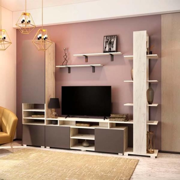 Living ML-Mobila МЛ-10 (вар.1) Modulară / Anthracite photo 1