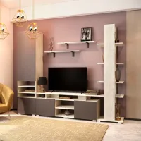 Гостиная ML-Mobila МЛ-10 (вар.1) Модульная / Anthracite