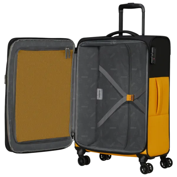 Valiză American Tourister Daring Dash 61l/ Black Yellow photo 5 Valiză American Tourister Daring Dash 61l/ Black Yellow photo 5