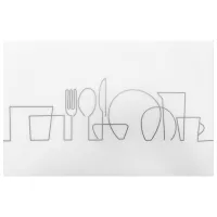 Șervețele de servire Maestro Mr-1902GREY Gray / Plastic