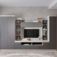 Living ML-Mobila МЛ - 2 (3100) Liniară / Stejar Craft Alb photo 3