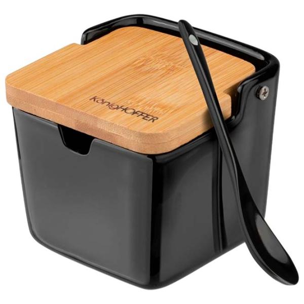 Vas pentru zahăr Konighoffer Ceramic Black / Ceramică photo 1