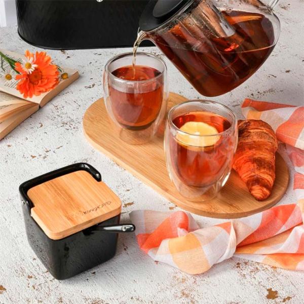 Vas pentru zahăr Konighoffer Ceramic Black / Ceramică photo 4