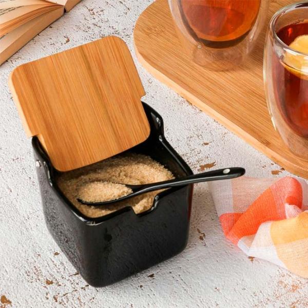Vas pentru zahăr Konighoffer Ceramic Black / Ceramică photo 5