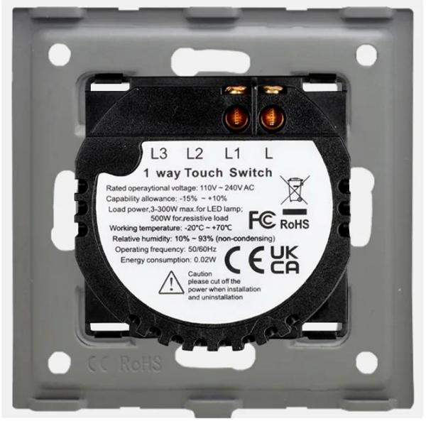 Întrerupător Caligate SCR101L-WT 50 Hz /  photo 4 Întrerupător Caligate SCR101L-WT 50 Hz /  photo 4