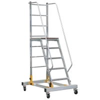 Scară mobilă cu platformă Cagsan RD0012-2,5 1x9 150 kg