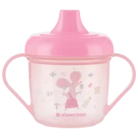 Бутылочка с соломинкой KikkaBoo Forest Party 0.15л 8 месяцев / Полипропилен / Розовый