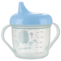 Sticluță cu pai KikkaBoo Forest Party 0.15l 8 luni / Polipropilenă / Blue photo 2