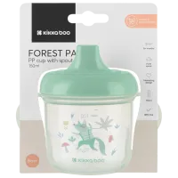 Sticluță cu pai KikkaBoo Forest Party 0.15l 8 luni / Polipropilenă / Mint photo 3