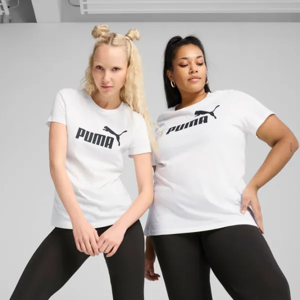 Tricou pentru femei Puma Ess No. 1 Logo Tee 100% bumbac / White photo 4
