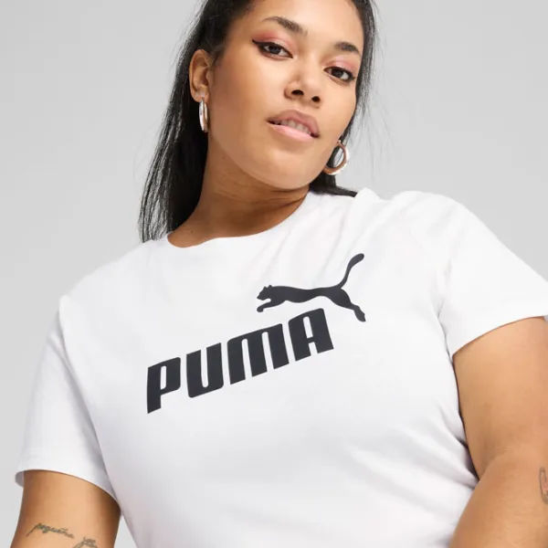 Tricou pentru femei Puma Ess No. 1 Logo Tee 100% bumbac / White photo 6