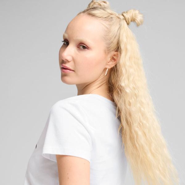 Футболка для женщин Puma Ess No. 1 Logo Tee 100% хлопок / Белый photo 5