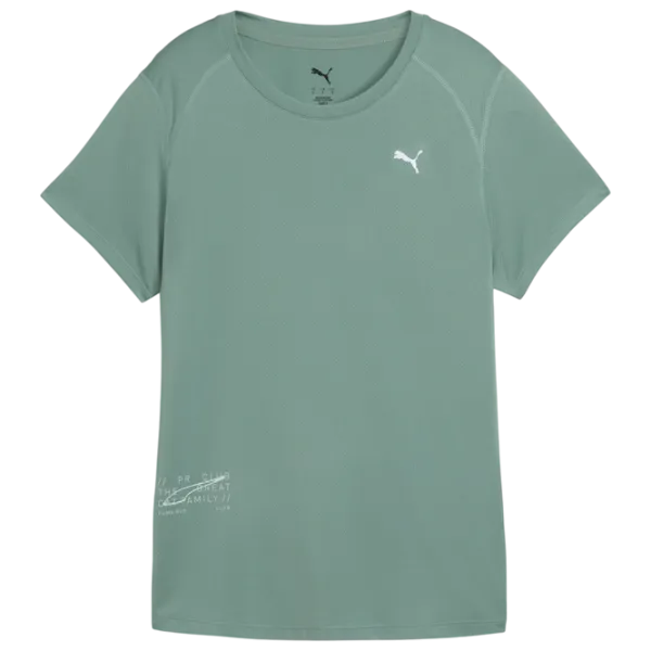 Футболка для женщин Puma W Run Graphic Mesh Tee  94 % полиэстер, 6 % эластан / Зеленый photo 1 Футболка для женщин Puma W Run Graphic Mesh Tee  94 % полиэстер, 6 % эластан / Зеленый photo 1