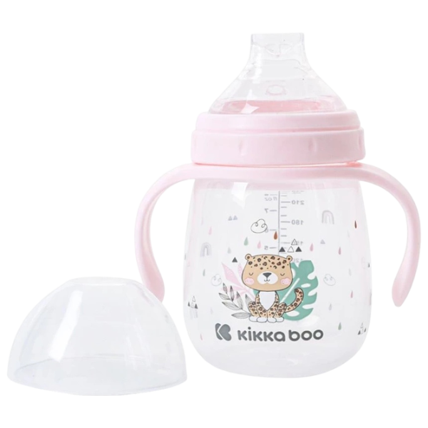 Бутылочка с соломинкой KikkaBoo Savanna 0.24л 6 месяцев / Полипропилен / Розовый photo 2