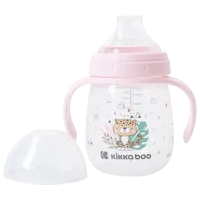 Sticluță cu pai KikkaBoo Savanna 0.24l 6 luni / Polipropilenă / Pink photo 2
