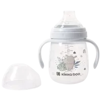 Sticluță cu pai KikkaBoo Savanna 0.24l 6 luni / Polipropilenă / Blue photo 2