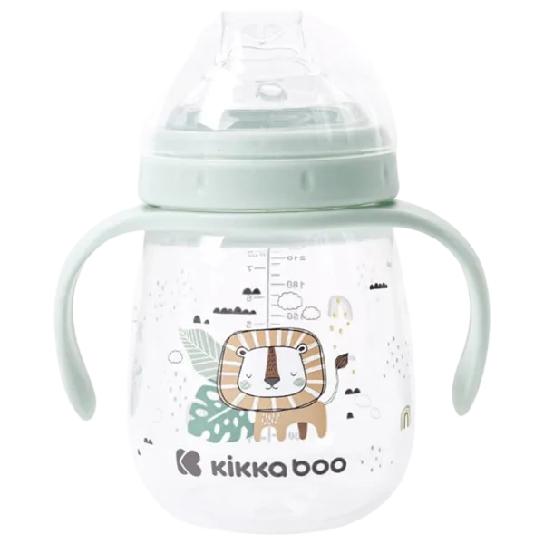Бутылочка с соломинкой KikkaBoo Savanna 0.24л 6 месяцев / Полипропилен / Мятный photo 1