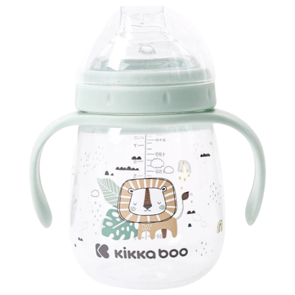 Бутылочка с соломинкой KikkaBoo Savanna 0.24л 6 месяцев / Полипропилен / Мятный photo 1
