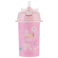 Sticluță cu pai KikkaBoo Music Fest 0.45l 48 luni / Polipropilenă / Pink photo 3