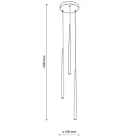 Lustră TK Lighting PIANO TK-10117 8 W / 3 socluri - G9 photo 3