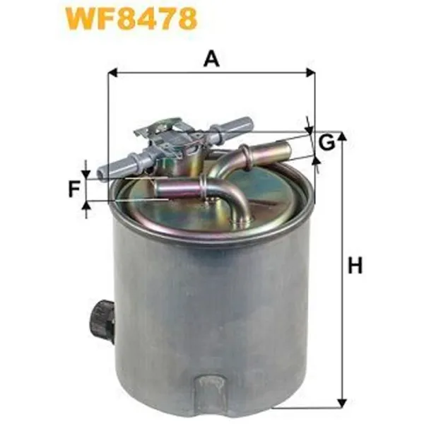 Filtru combustibil Wix Filters WX-WF8478 98 mm photo 2 Filtru combustibil Wix Filters WX-WF8478 98 mm photo 2