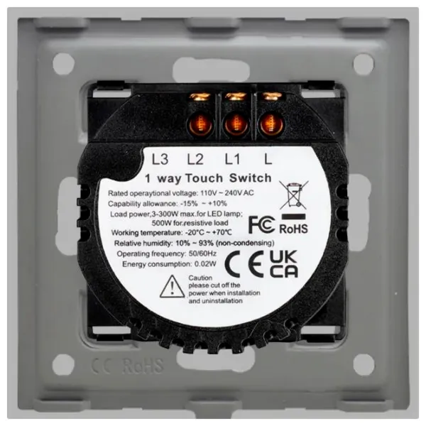 Întrerupător Caligate SCR201L-GY 50 Hz /  photo 4