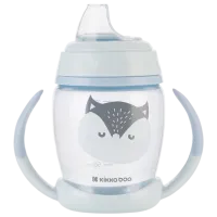 Sticluță cu pai KikkaBoo Happy Face 0.2l 8 luni / Polipropilenă / Blue photo 2