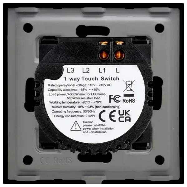 Întrerupător Caligate SCR101L-BK 50 Hz /  photo 4