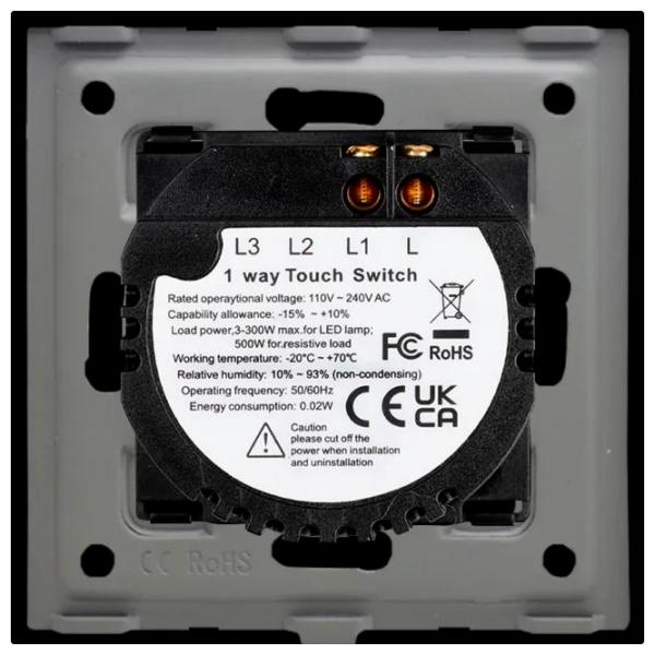 Întrerupător Caligate SCR101L-BK 50 Hz /  photo 4