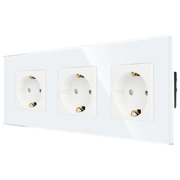 Priză Caligate M3F-WT 220 - 240 V / Type-F / White photo 2 Priză Caligate M3F-WT 220 - 240 V / Type-F / White photo 2