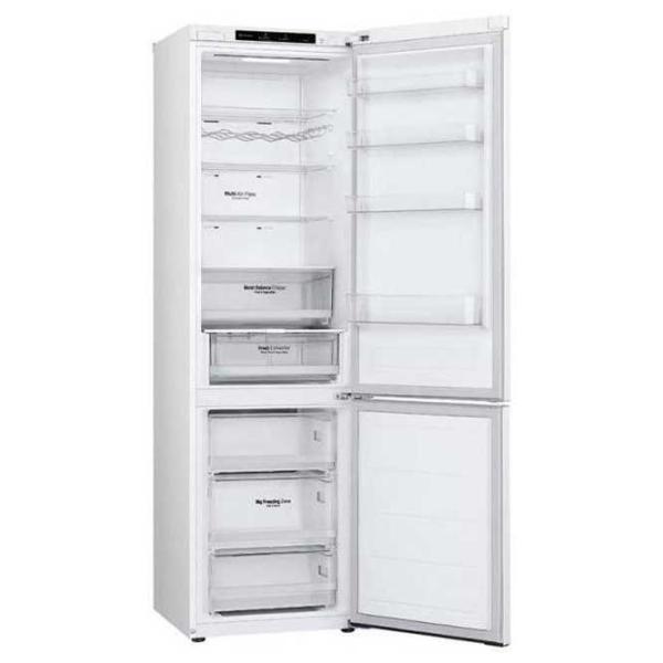 Frigider LG GBV3200DSW cu congelator jos 387 l / 203 cm / White photo 3