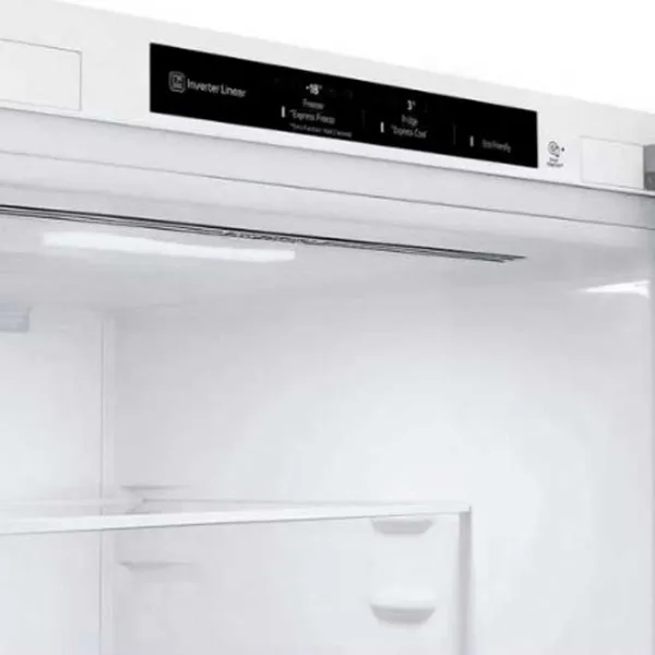 Frigider LG GBV3200DSW cu congelator jos 387 l / 203 cm / White photo 8