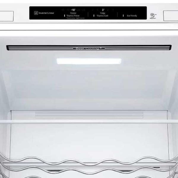 Frigider LG GBV3200DSW cu congelator jos 387 l / 203 cm / White photo 9