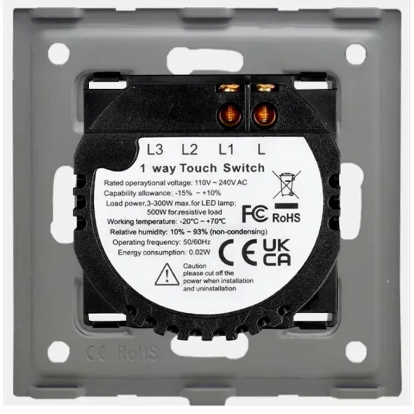 Întrerupător Caligate SCR101L-GD  50 Hz /  photo 4