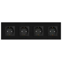 Priză Caligate M4F-BK 220 - 240 V / Type-F / Black